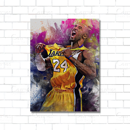 Kobe Bryant Canvas Wall Art