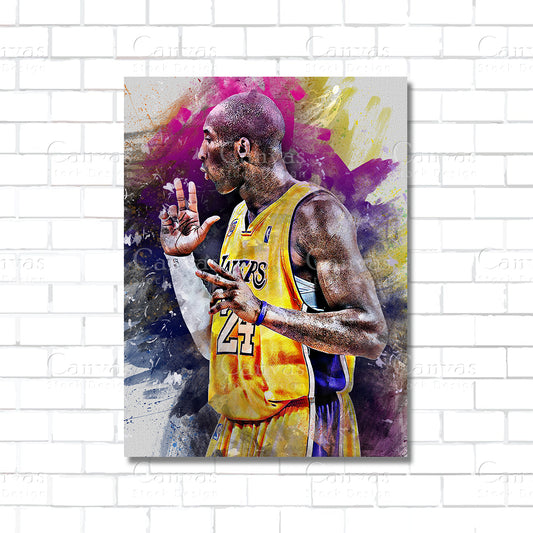 Kobe Bryant Canvas Wall Art