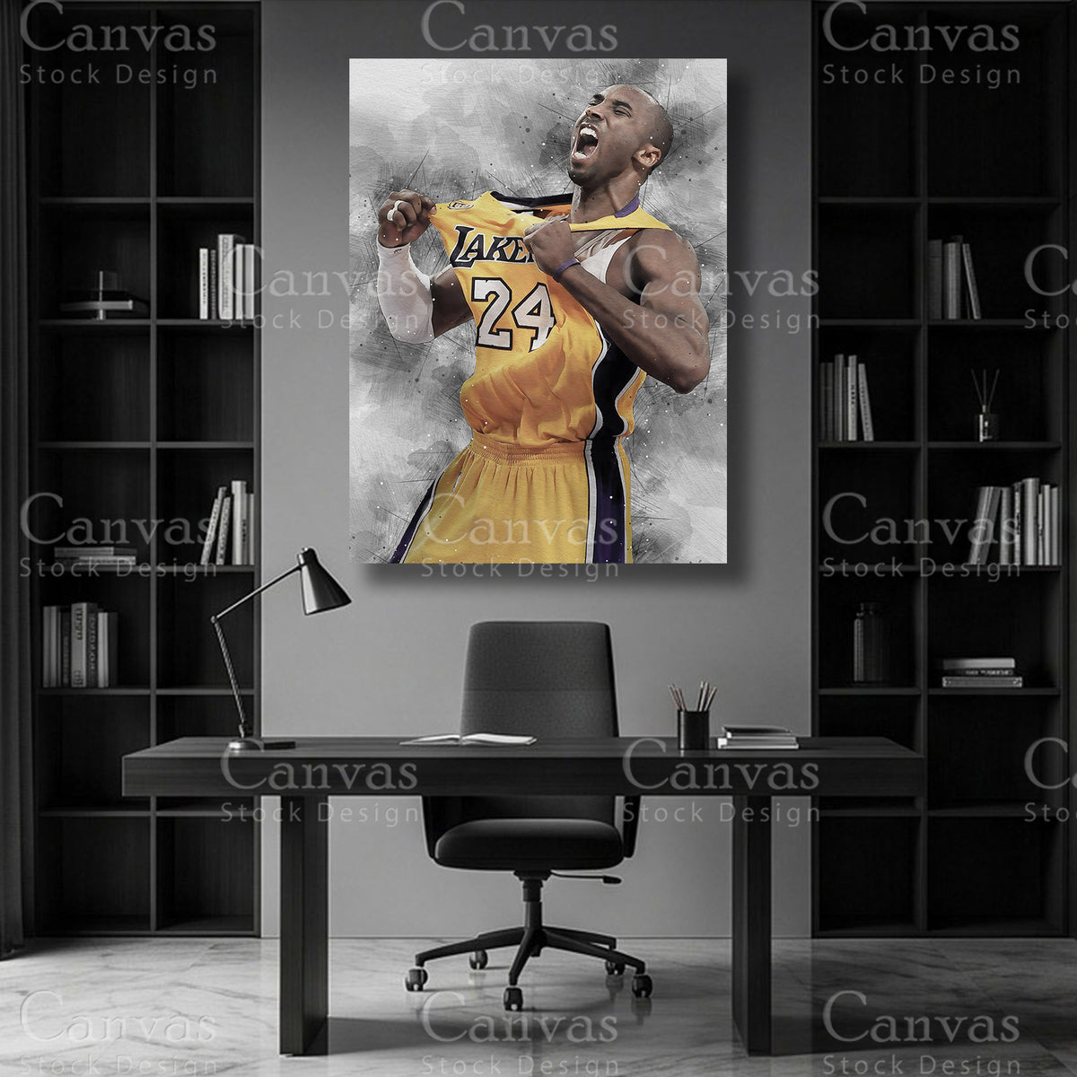 Kobe Bryant NBA canvas wall art