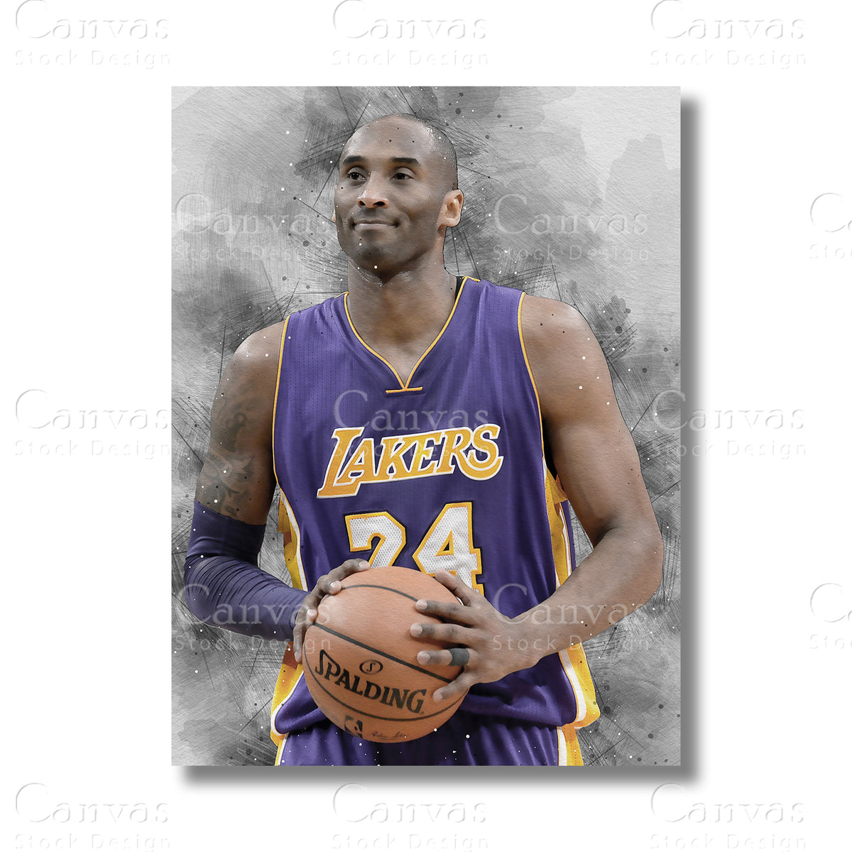 Kobe Bryant Iconic NBA Canvas Wall Art