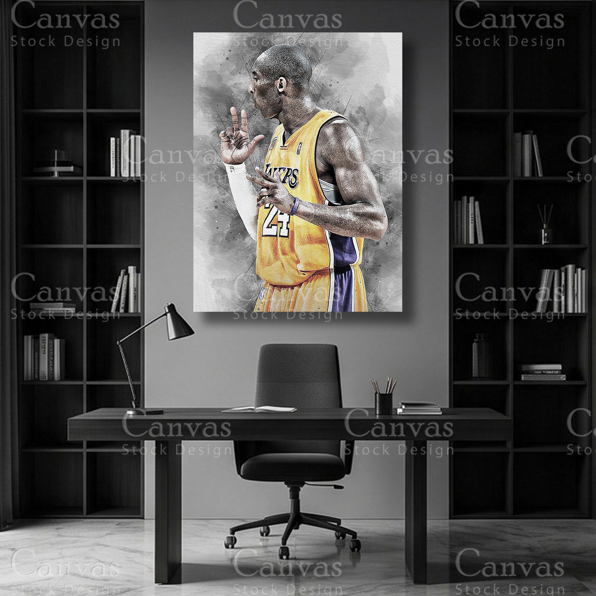 Kobe Bryant NBA canvas wall art