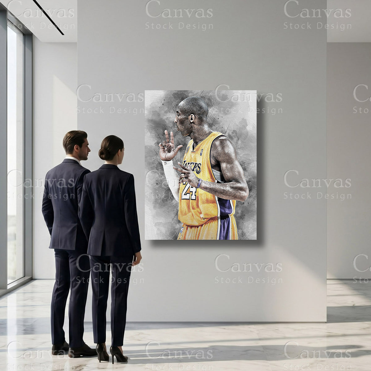 Kobe Bryant basketball sports wall art