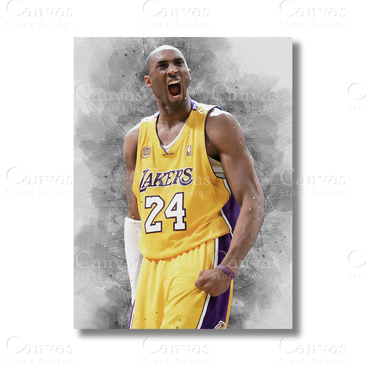Kobe Bryant Timeless Basketball Canvas Wall Art
