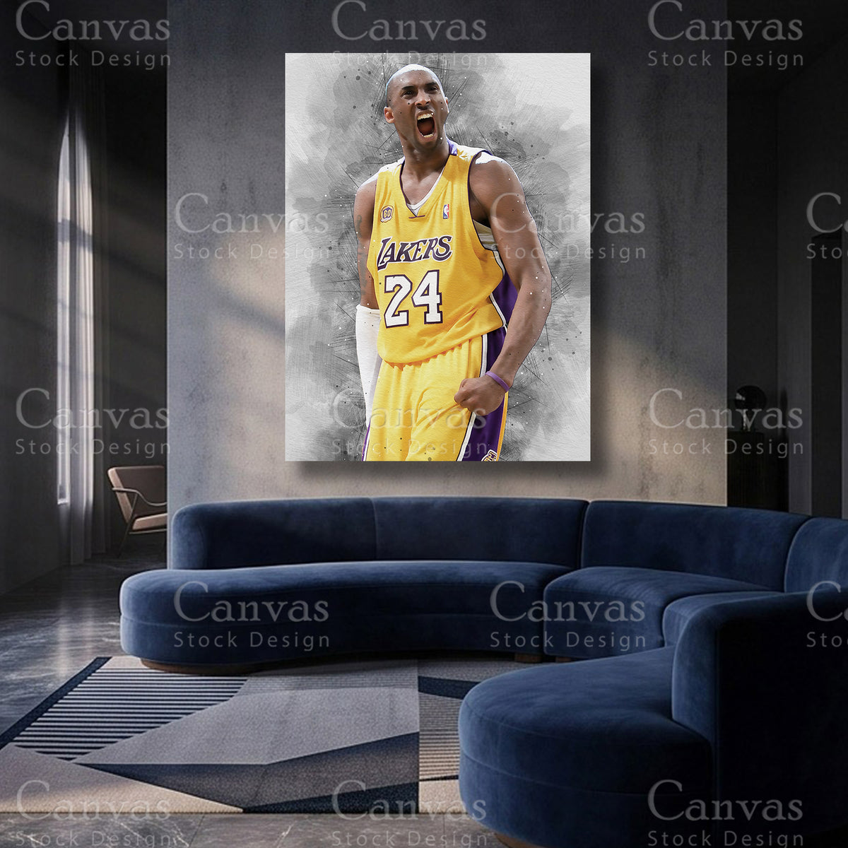 Kobe Bryant timeless basketball canvas artwork