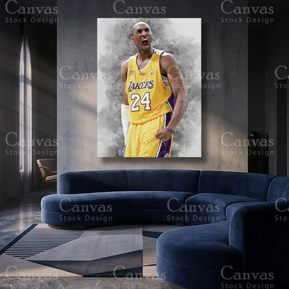 Kobe Bryant timeless basketball canvas artwork