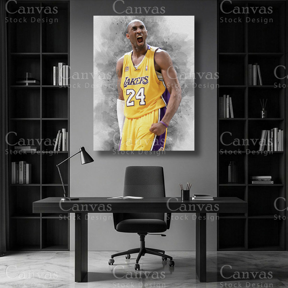 Kobe Bryant NBA canvas wall art