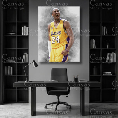 Kobe Bryant NBA canvas wall art