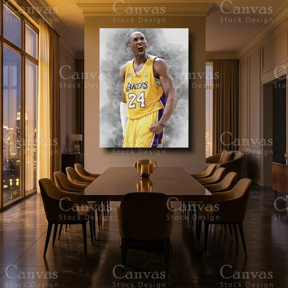 Kobe Bryant luxury NBA wall artwork