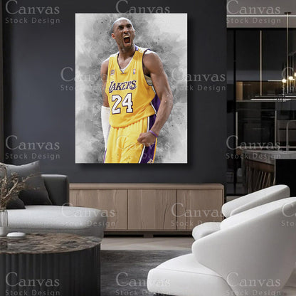 Kobe Bryant canvas artwork for refined interiors