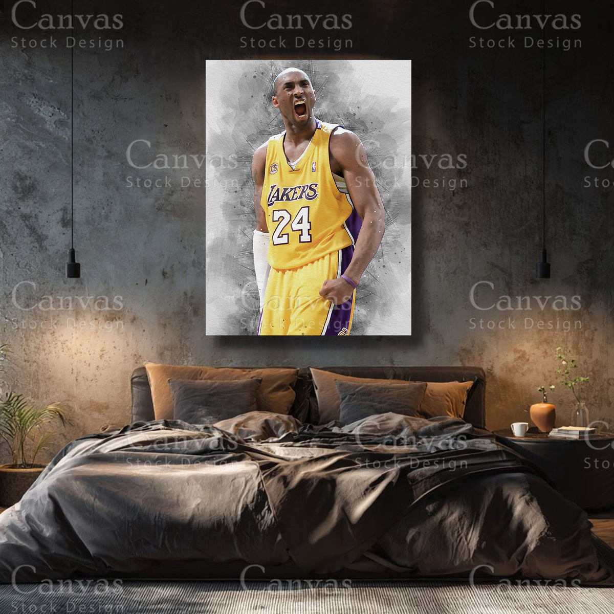 Kobe Bryant premium basketball wall art