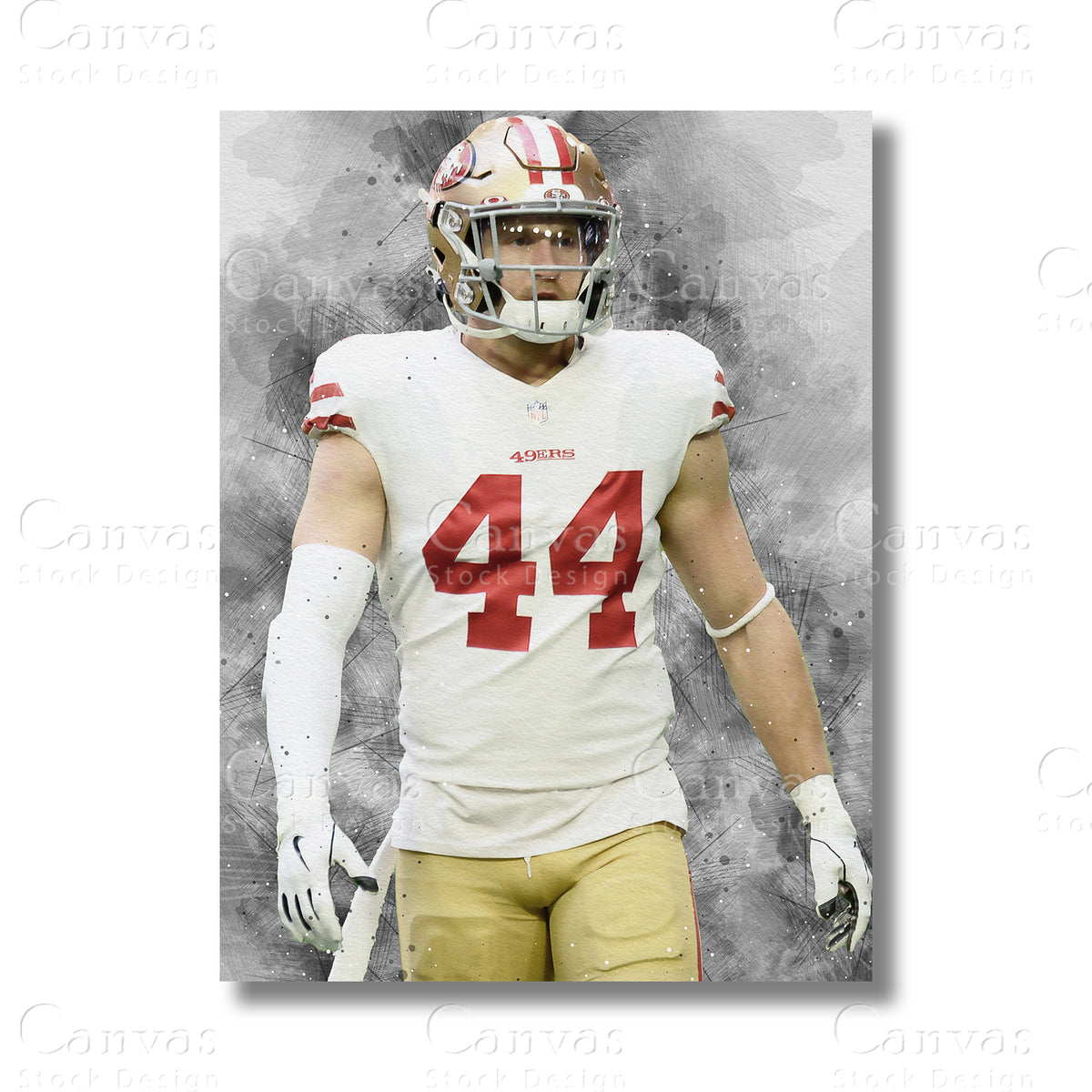 Kyle Juszczyk canvas wall art