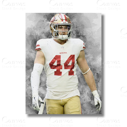 Kyle Juszczyk canvas wall art