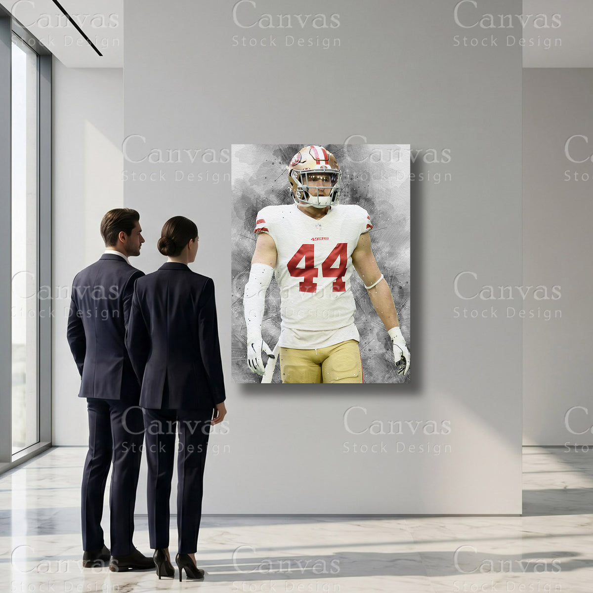 Kyle Juszczyk premium sports canvas