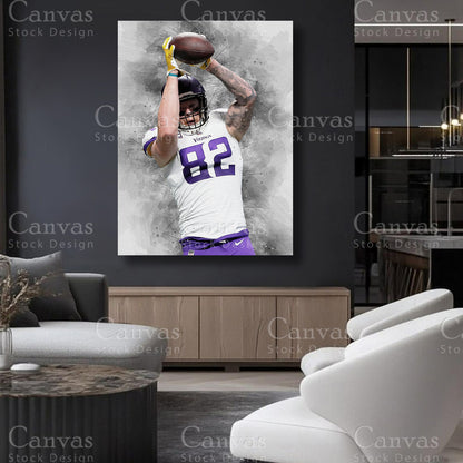 Kyle Rudolph football-themed canvas decor