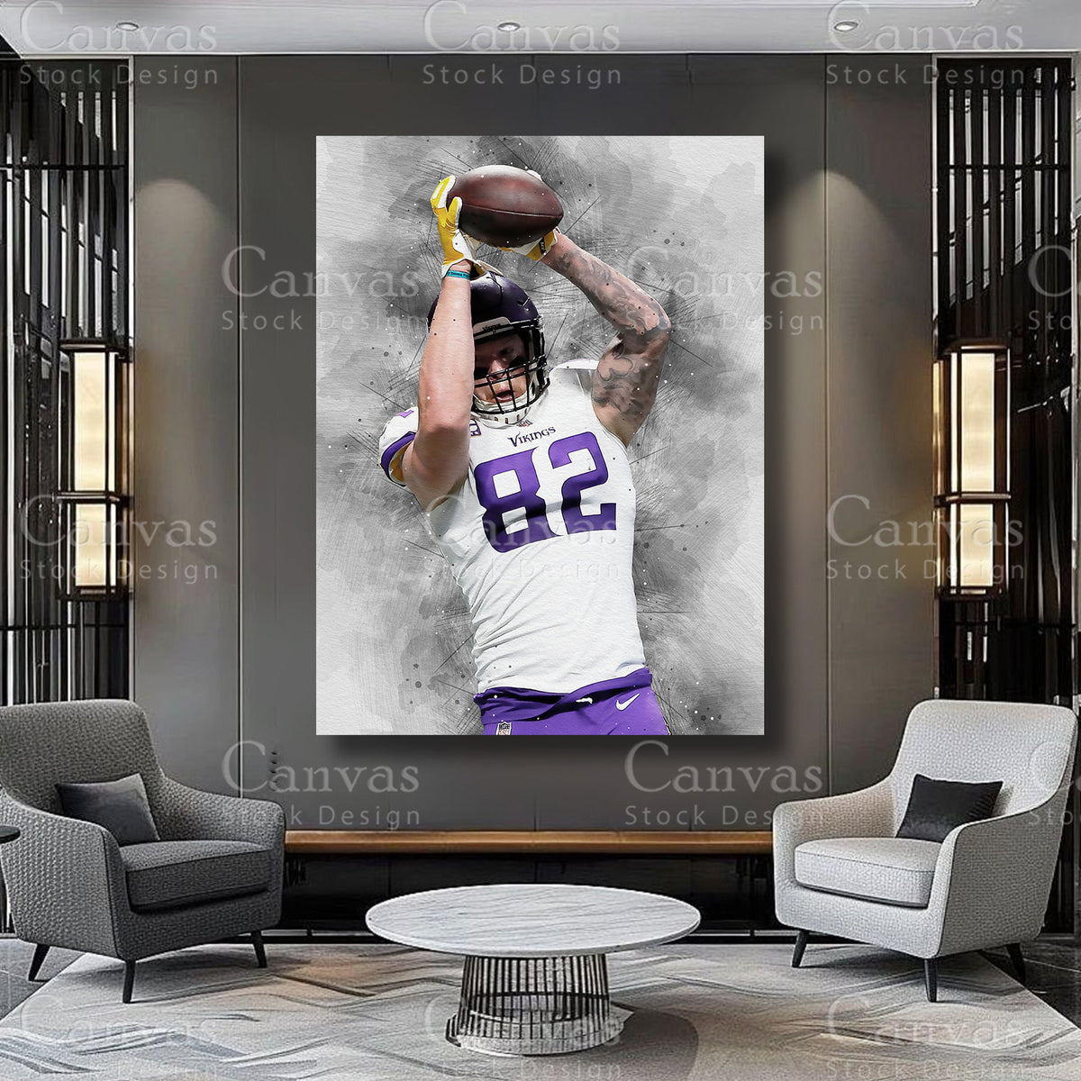 Kyle Rudolph tight end wall decor