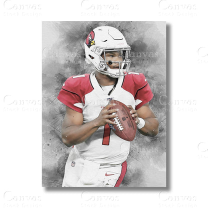Kyler Murray canvas wall art