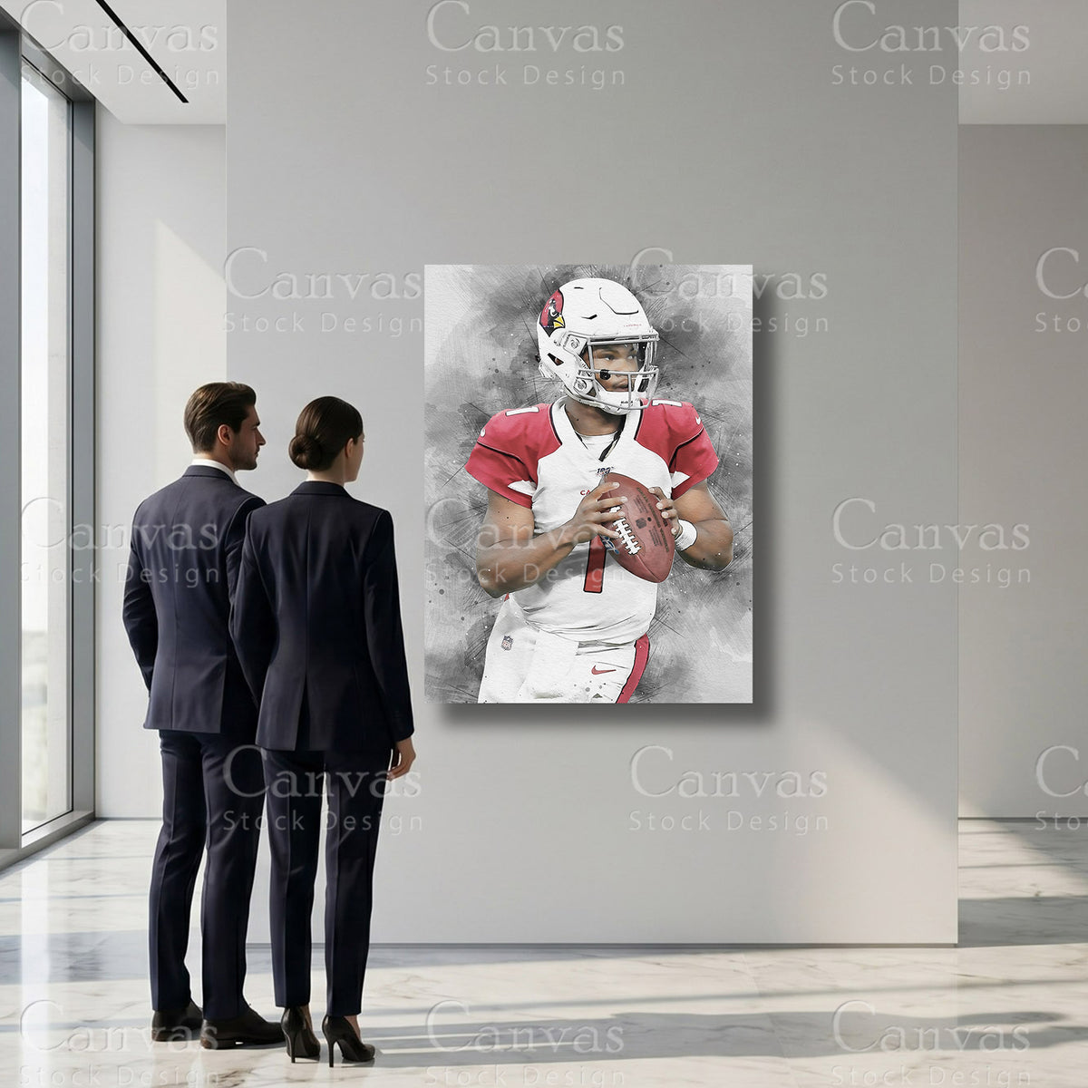 Kyler Murray premium canvas wall artwork