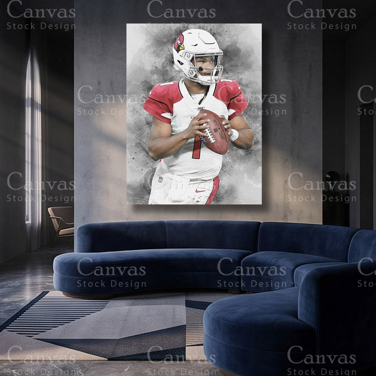 Kyler Murray quarterback canvas artwork