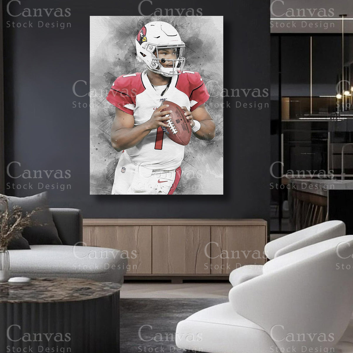 Kyler Murray quarterback sports decor