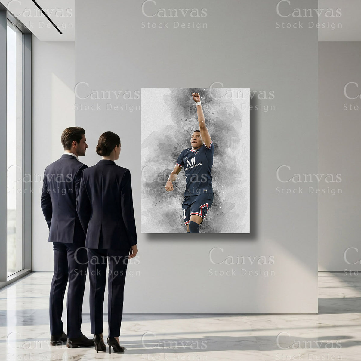 Kylian Mbappé Soccer Sports Artwork