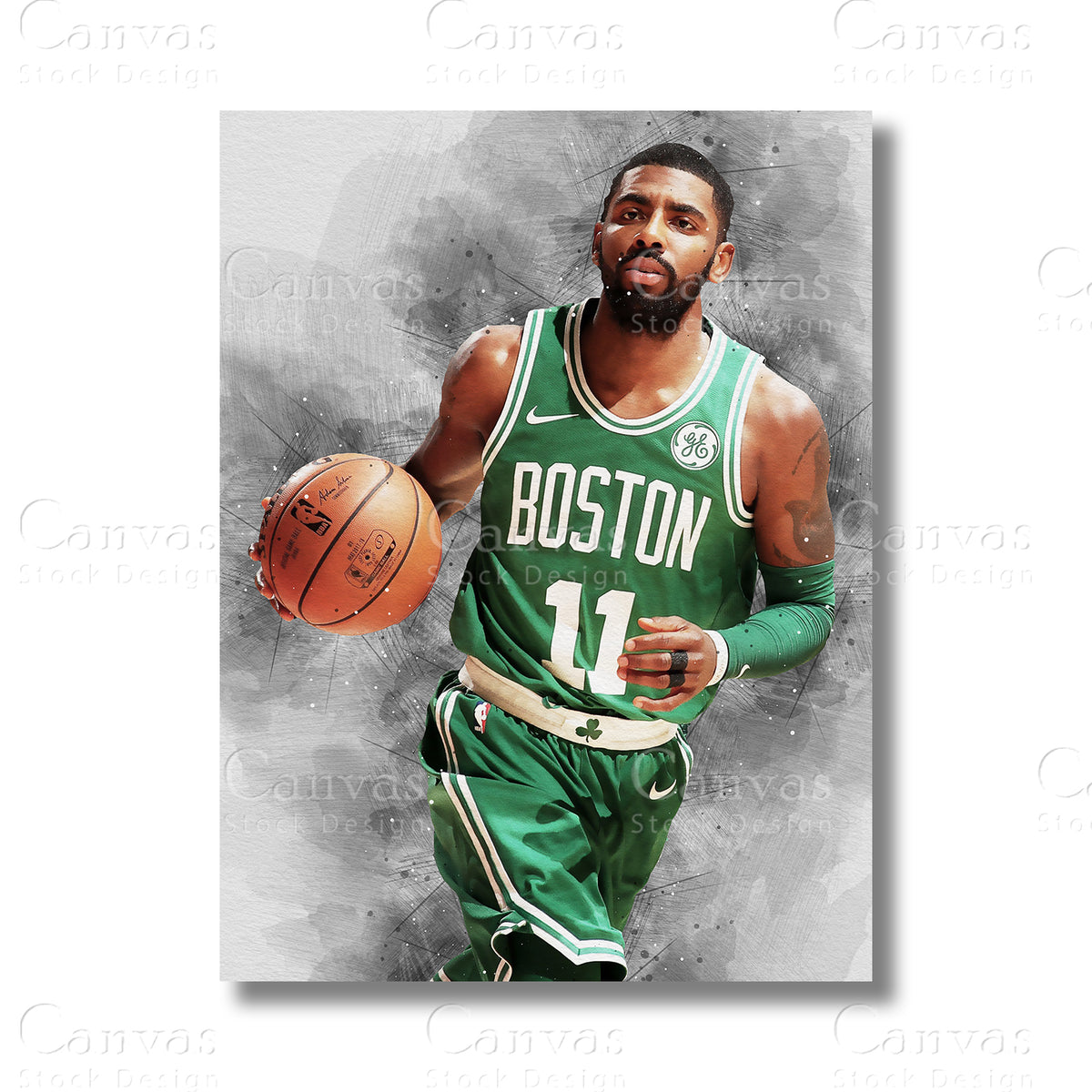 Kyrie Irving Artistry Basketball Canvas Wall Art