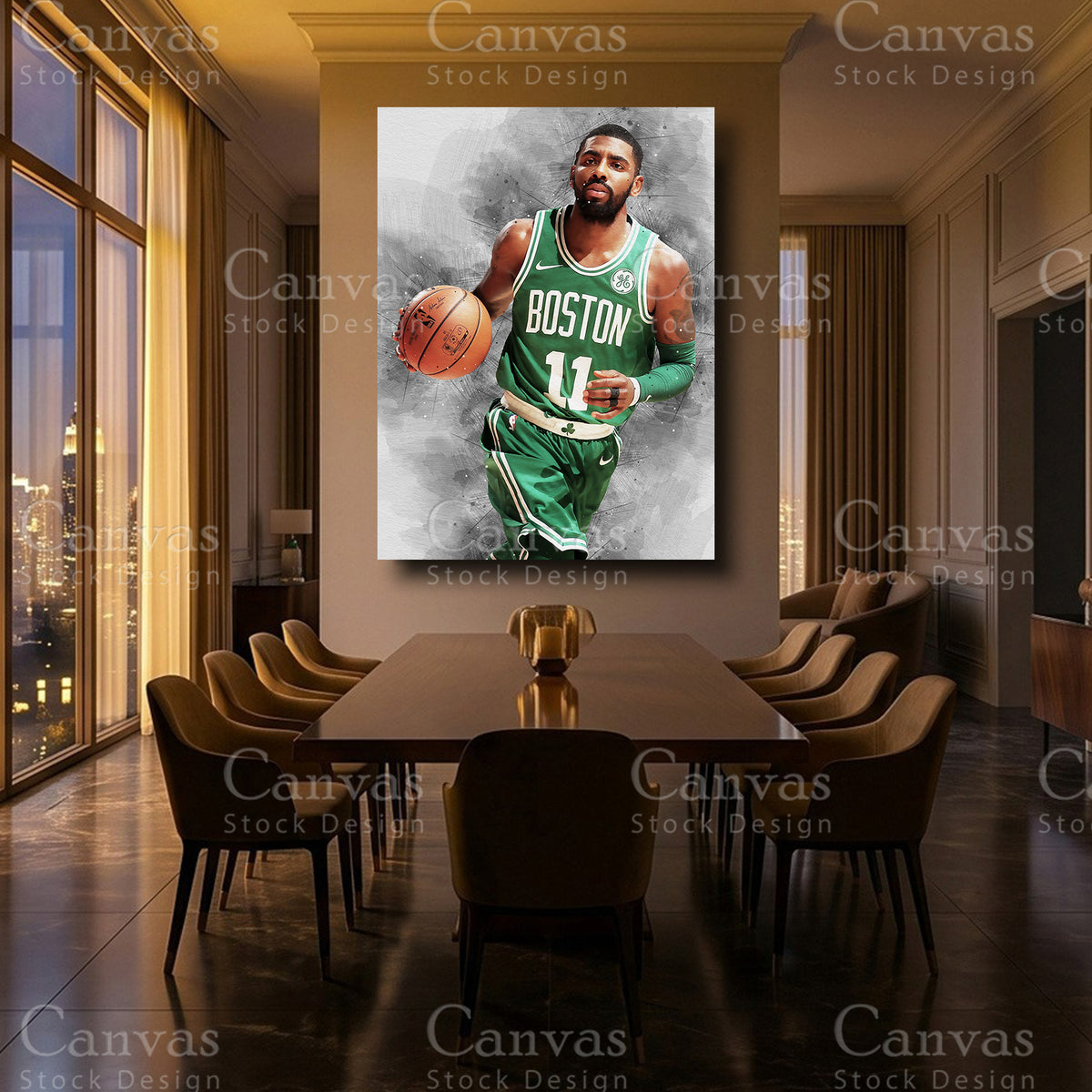 Kyrie Irving luxury NBA wall decor