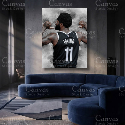 Kyrie Irving basketball canvas artwork