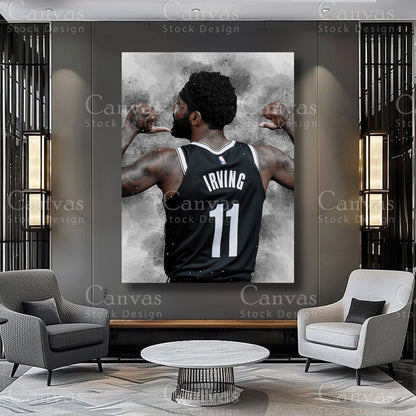 Kyrie Irving athlete canvas artwork