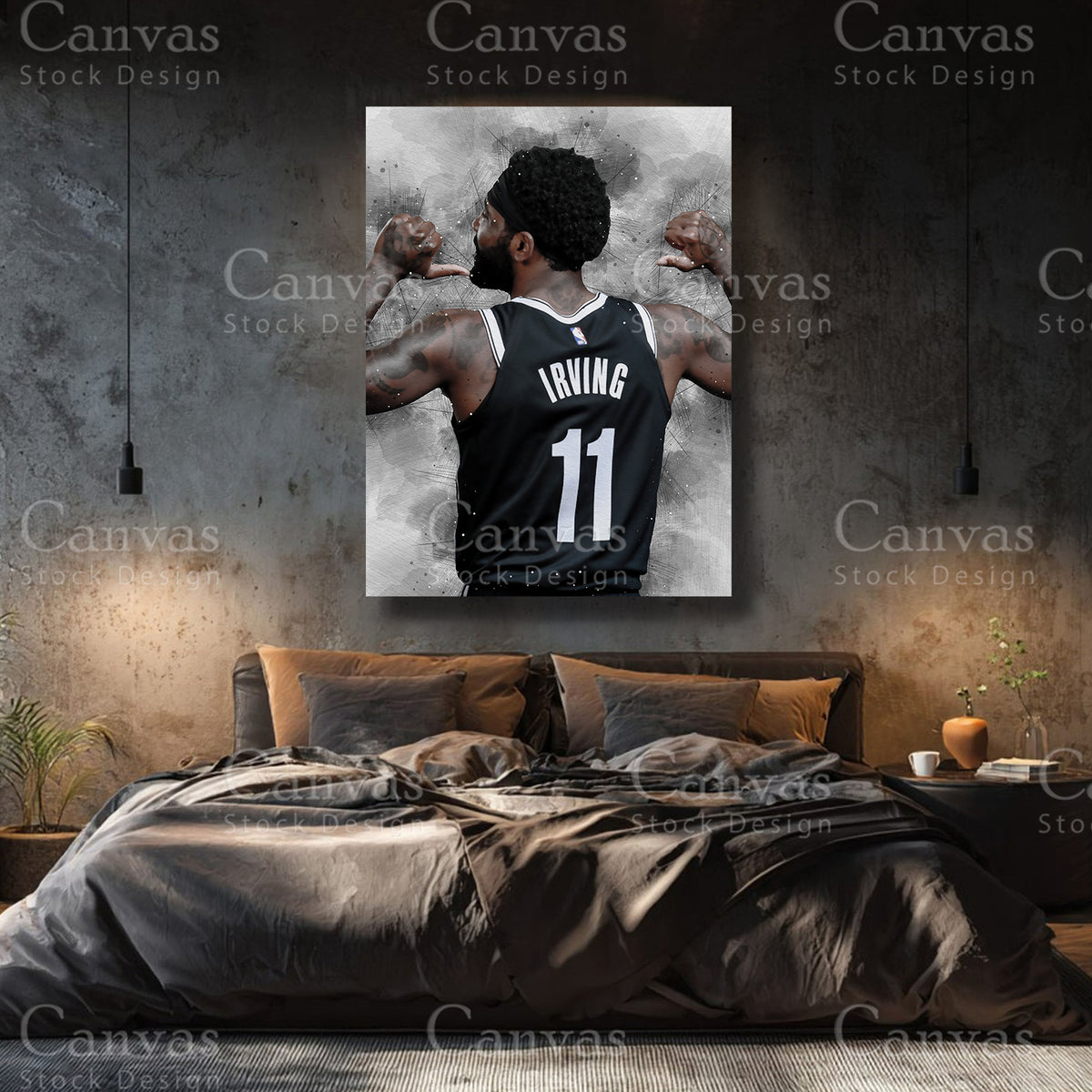 Kyrie Irving premium basketball wall decor