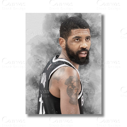 Kyrie Irving Signature NBA Canvas Wall Art