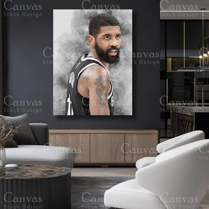 Kyrie Irving canvas art for refined interiors
