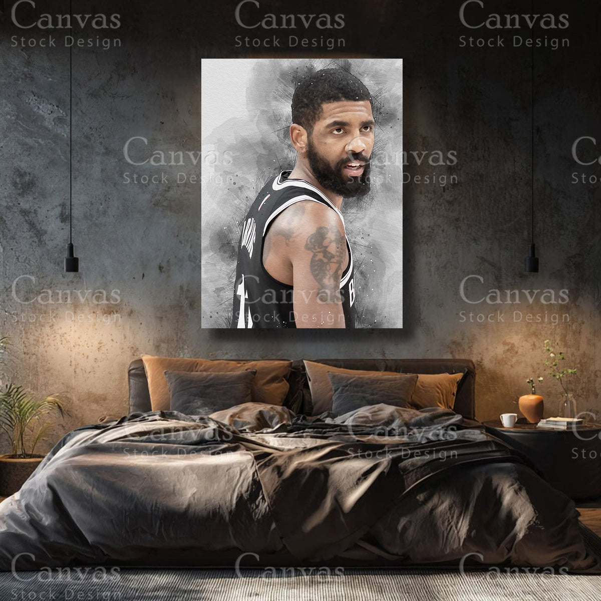 Kyrie Irving premium NBA wall art