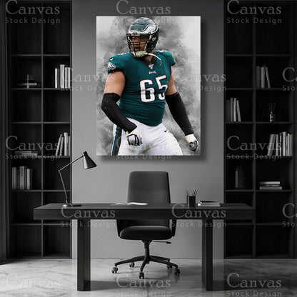 Lane Johnson NFL-inspired canvas art