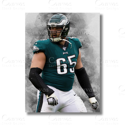 Lane Johnson canvas wall art