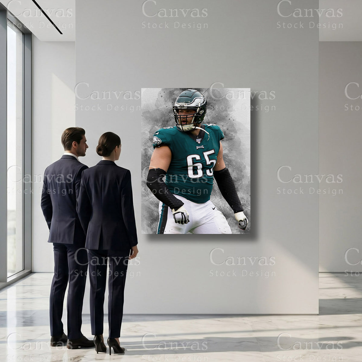 Lane Johnson premium sports canvas