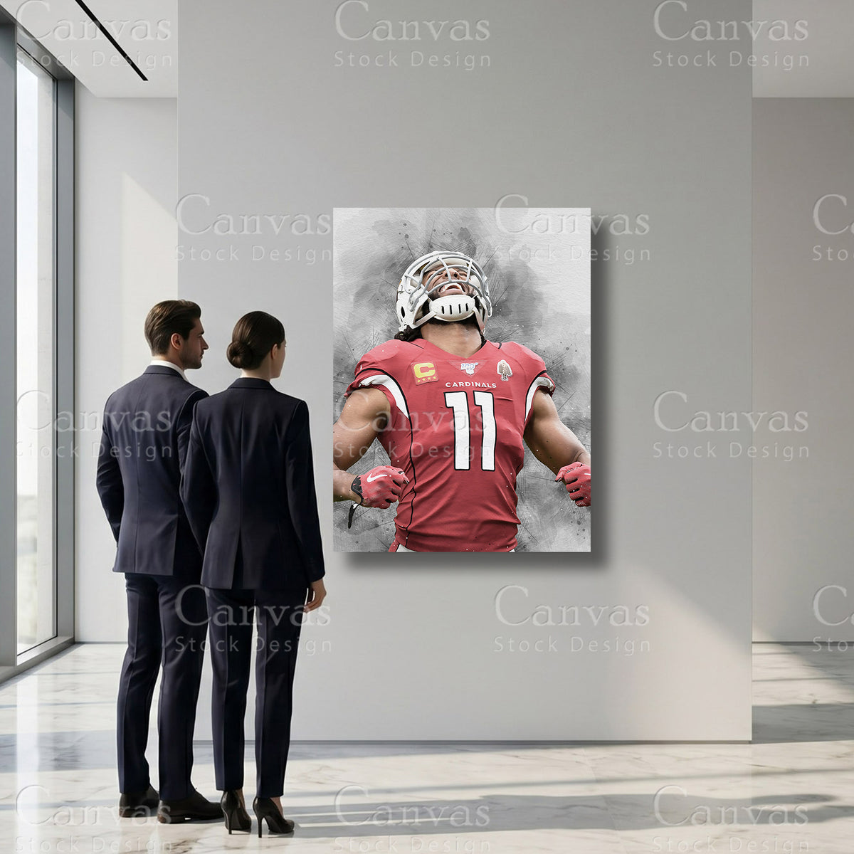 Larry Fitzgerald premium sports canvas