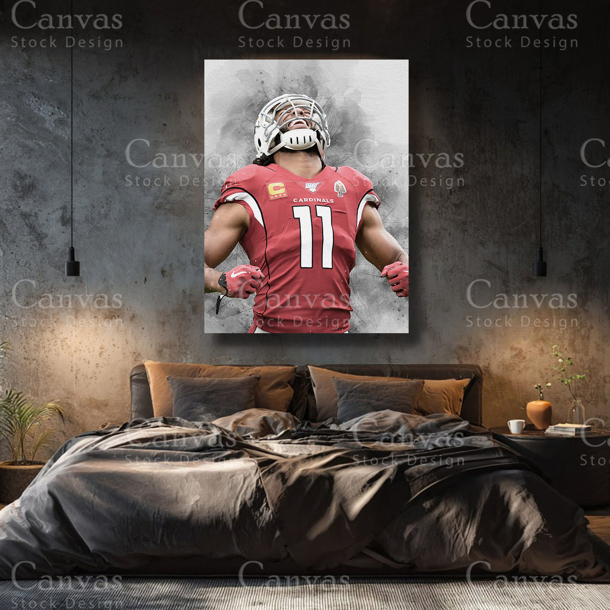 Luxury Larry Fitzgerald canvas wall art
