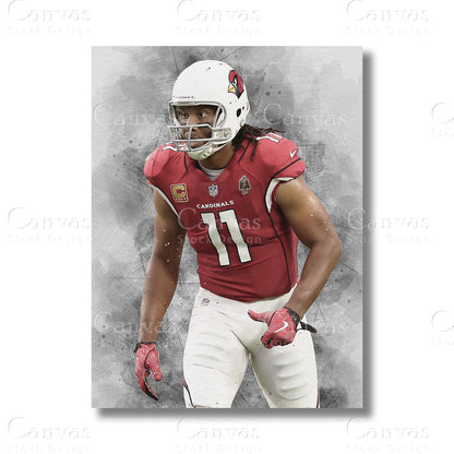 Larry Fitzgerald football canvas wall art