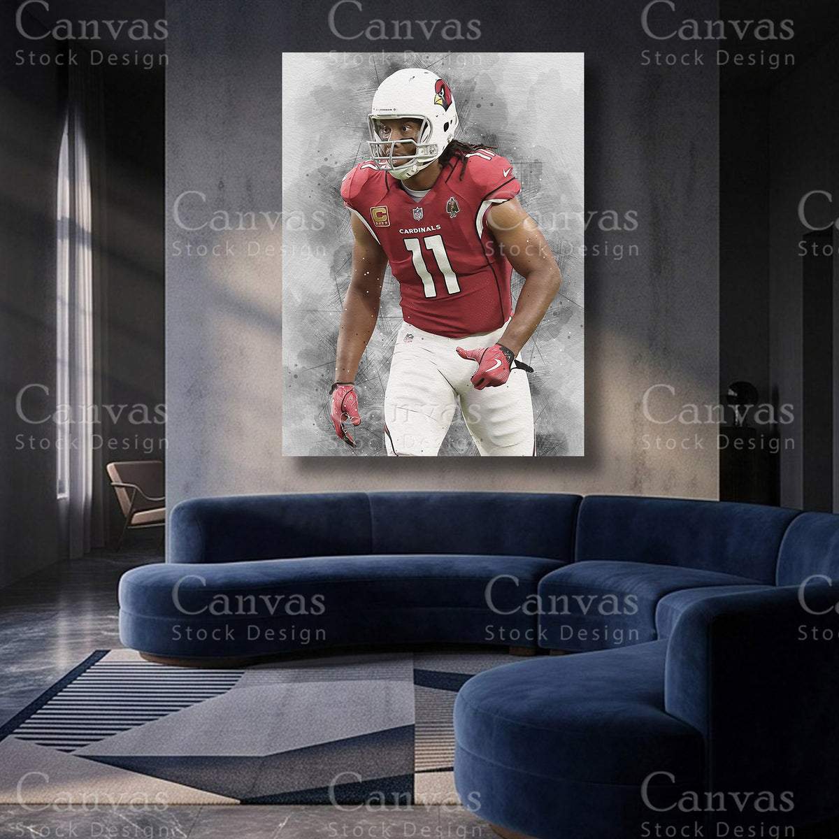 Larry Fitzgerald premium football artwork