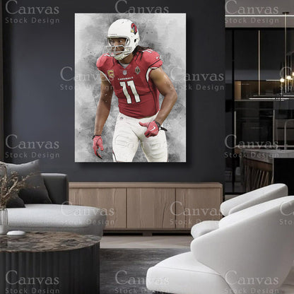 Larry Fitzgerald football fan room decor