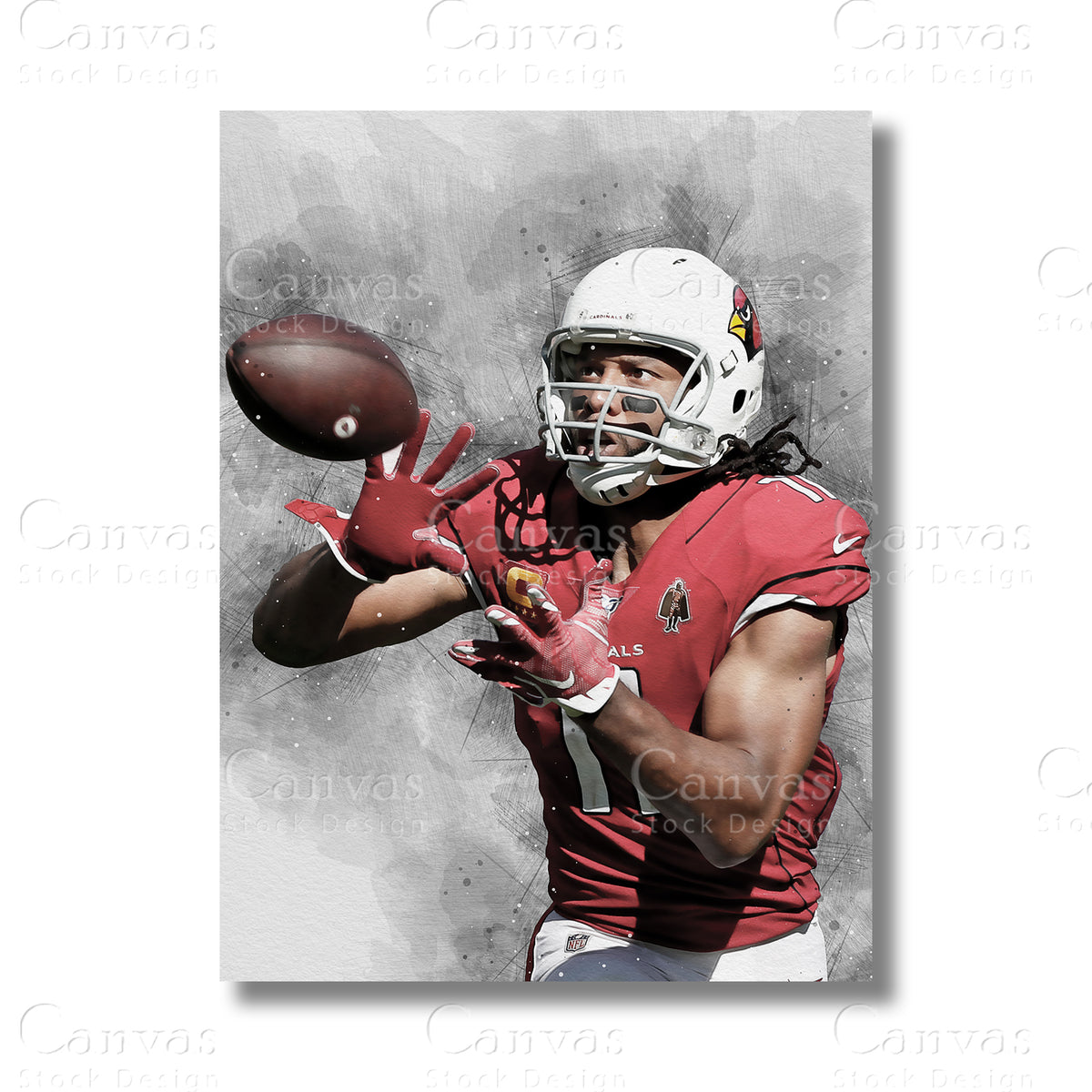 Larry Fitzgerald NFL canvas wall art