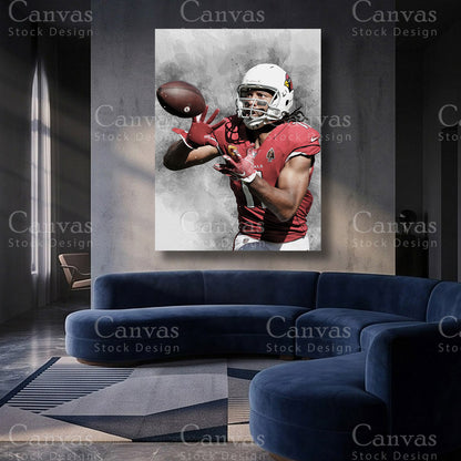 Larry Fitzgerald football canvas artwork