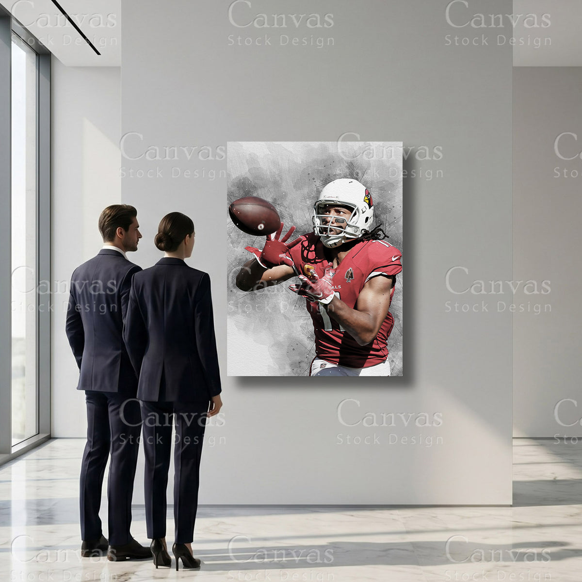 Larry Fitzgerald wide receiver artwork