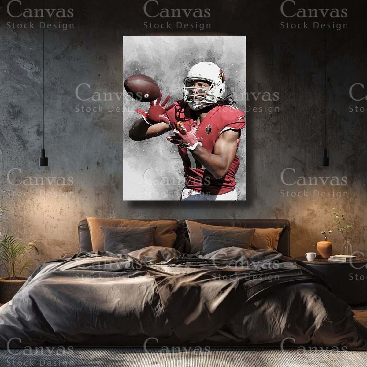 Larry Fitzgerald luxury NFL wall canvas