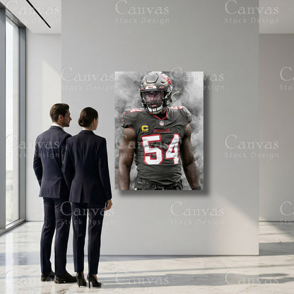Lavonte David linebacker canvas artwork