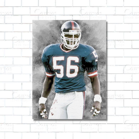 Lawrence Taylor Canvas Wall Art – NFL Linebacker Poster