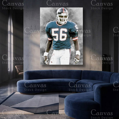Lawrence Taylor football player artwork