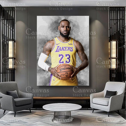 LeBron James athlete artwork for sophisticated interiors