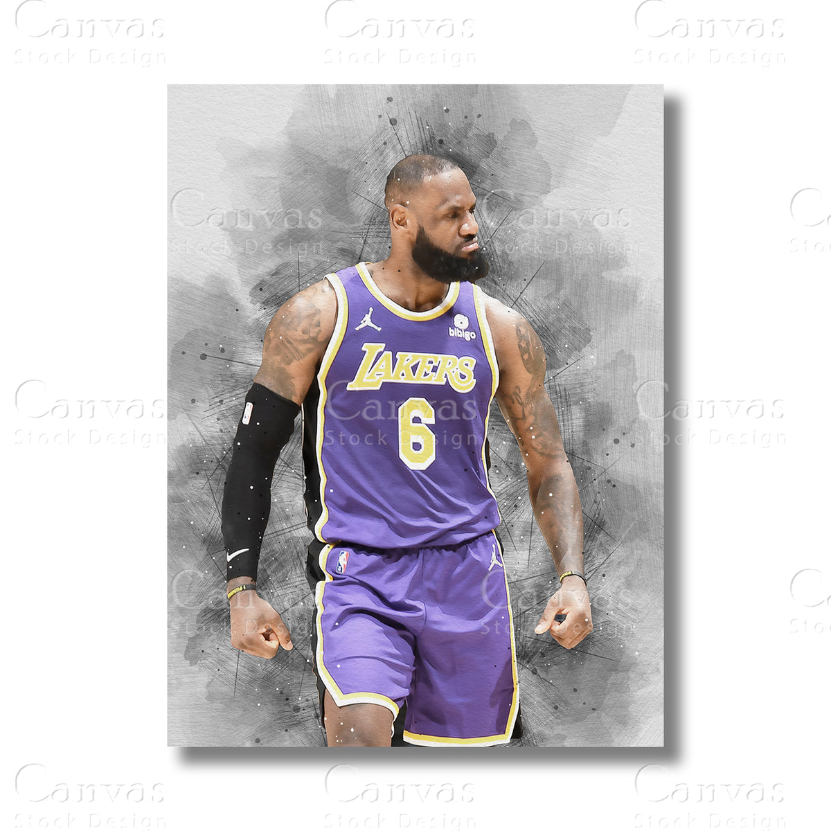 LeBron James Timeless Basketball Canvas Wall Art