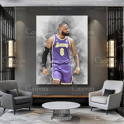 LeBron James athlete artwork for sophisticated interiors
